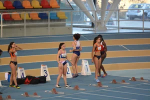 Candid track and field girls