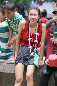 Water Festival girls in Thailand
