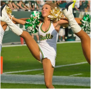 Candid cheerleaders