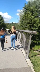 TIGHT JEANS / Great Ass in hot Jeans walking in front of me
