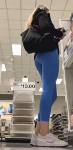 Fit blonde milf blue yoga upshot