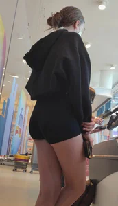 Teen butt in nike pro spandex shorts