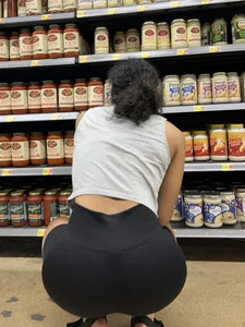 Fit South Indian squatting and shopping (oc)