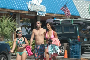 Florida beach and bikini girls