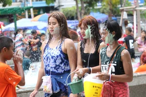 Water Festival girls in Thailand
