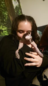 Hot girl playing with her bald pussy - figuratively and literally