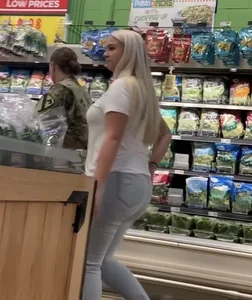 PAWG In Light Blue Jeans