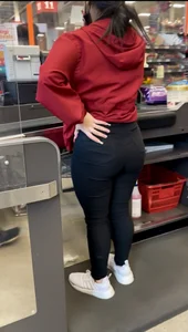 Black jeans cashier