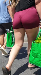 PAWG in incredible lighting and tiny tight shorts. Visible thong line and feet. Thick thighs and calf tatts. (OC)