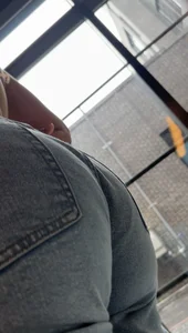 Sexy Thick booty in tight jeans  Her ass was eating them jeans