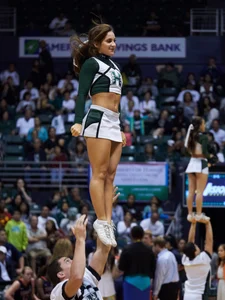 Candid cheerleaders