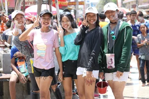 Water Festival girls in Thailand