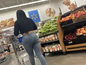 Slim Latina tight ass in jeans