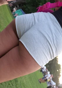 Incredible ass in white shorts with vtl