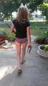 Skinny Candid Teen in Panties Suburban Creepshot