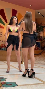 Hotel Lobby Babes — Asian and Latina w/ Smoking Bodies in Thongs