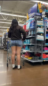 Cutie in shorts. Lil booty sits nicely