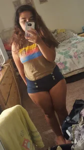 Chubby Bespectacled Girl Taking Selfies in Her Underwear