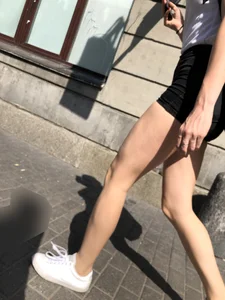 Hot Legs And Booty in Mini Shorts Street Creepshots