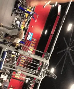 First post: Amazing Latina Caked up at the gym, BENDS OVER (OC)