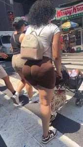 Dominican FAT ASS in brown could NOT resist