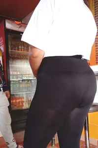 Mexican Thick Hungry Girl In Black Leggings OC