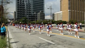 Candid cheerleaders