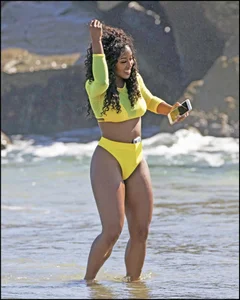 2 amazing candid black girls at the beach in thong bikinis with perfect asses