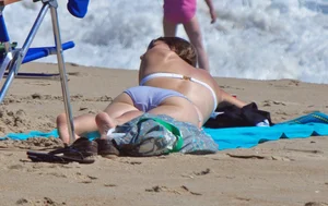 Candid beach girls