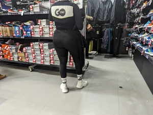 Huge juicy sexy nike legging ass worker part 1