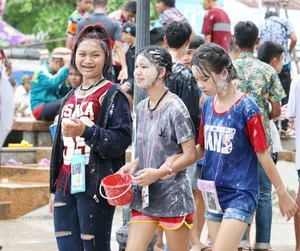 Water Festival girls in Thailand