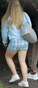 Blonde Teen Mini Skirt