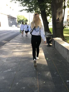 Awesome booty in black jeans