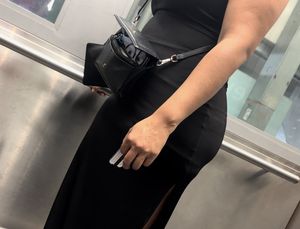 Thick Colombian Milf in Tight Sundress with fat ass on escalator ( OC , VPL)
