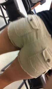 Candid Ass in Shorts College Closeup