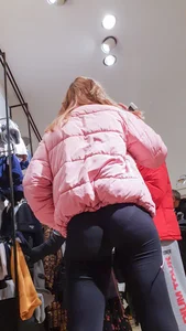 *dribble* Very tight leggings and VPL on this cutie pie