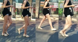 Hot candid chicks wearing shorts