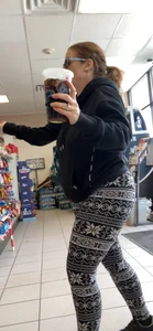Leggings Fat Ass Milf RedHead Front And Ass Caps