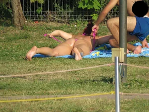Candid beach and bikini babes