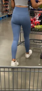 Blue leggings goddess