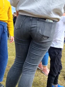 Tight ass in black jeans