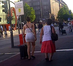 White skirt ass