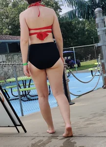 Hot MILF at the pool