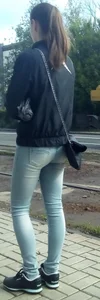 Tight Jeans Street Creepshot
