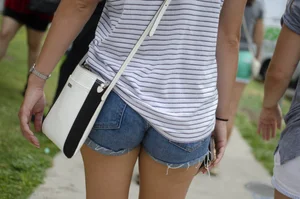 An ASSortment of tight shorts close ups