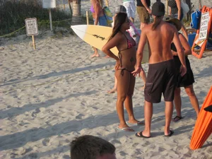 Mix of candid girls at the beach and in bikinis