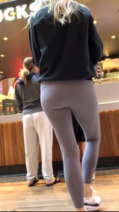 Blonde tight ass MILF at Starbucks (long video)