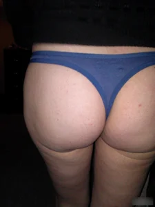 Chubby Booty in Blue Panties Candid Closeup