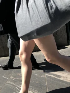 Closeup of a candid girl's hot legs