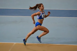 Candid track and field girls
